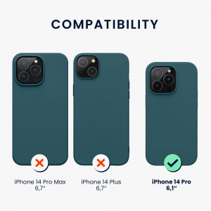 Husa Kwmobile pentru Apple iPhone 14 Pro, Silicon, Verde, 59077.57 - Img 3