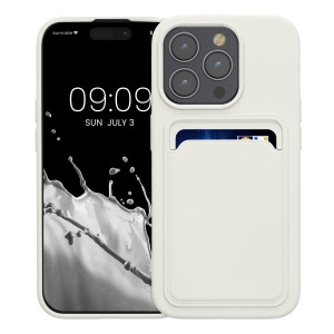 Husa Kwmobile pentru Apple iPhone 15 Pro, Alb, Silicon, KWM000020EO005C - Img 2