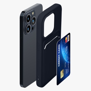 Husa Kwmobile pentru Apple iPhone 15 Pro, Albastru inchis, Silicon, KWM000020EO004C - Img 6