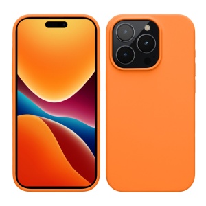 Husa Kwmobile pentru Apple iPhone 15 Pro, Portocaliu, Silicon, 61955.15 - Img 1