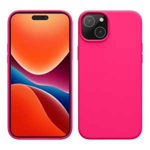 Husa Kwmobile pentru Apple iPhone 15, Roz, Silicon, 61953.77 - Img 1