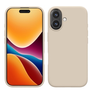 Husa Kwmobile pentru Apple iPhone 16, Crem, Silicon, KWM000022TU010C - Img 1