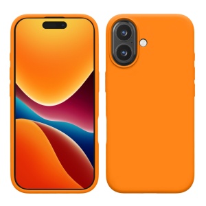 Husa Kwmobile pentru Apple iPhone 16, Portocaliu, Silicon, KWM000022TU007C - Img 1