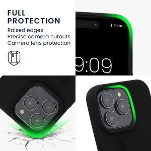 Husa Kwmobile pentru Apple iPhone 16 Pro, Negru, Silicon, KWM000022UN003C - Img 4