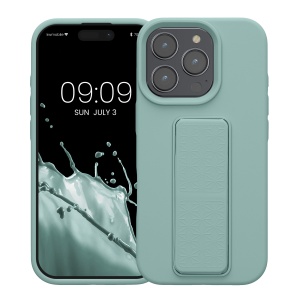 Husa Kwmobile pentru Apple iPhone 16 Pro, Verde deschis, Silicon, KWM000022UN002C - Img 2
