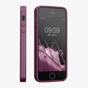 Husa Kwmobile pentru Apple iPhone SE/iPhone 5/iPhone 5S, Mov, Silicon, 40816.230 - Img 5