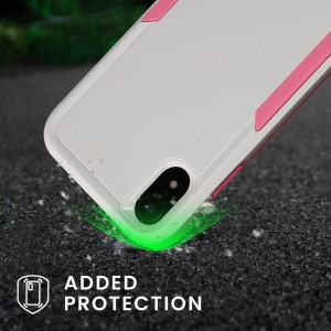 Husa Kwmobile pentru Apple iPhone XR, Silicon, Alb/Roz, 59195.02 - Img 4