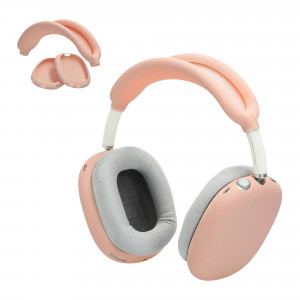 Husa Kwmobile pentru casti Apple Airpods Max, Roz, Silicon, 59790.04 - Img 2