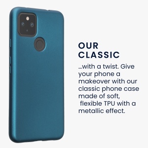 Husa Kwmobile pentru Google Pixel 4a 5G, Albastru, Silicon, KWM0000125I006C - Img 3