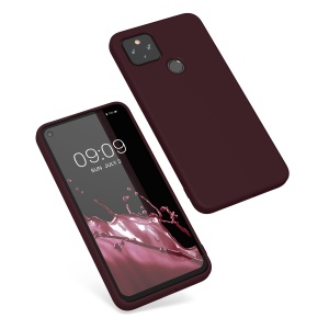 Husa Kwmobile pentru Google Pixel 4a 5G, Visiniu, Silicon, KWM0000125H017C - Img 2