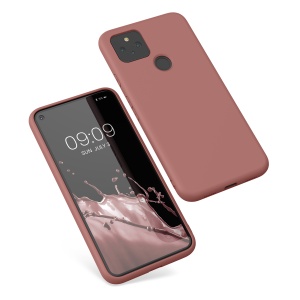 Husa Kwmobile pentru Google Pixel 5, Roz, Silicon, 53778.193 - Img 2
