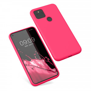 Husa kwmobile pentru Google Pixel 5, Silicon, Roz, 53778.77 - Img 2