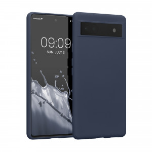 Husa Kwmobile pentru Google Pixel 6a, Silicon, Albastru, 58053.186 - Img 1