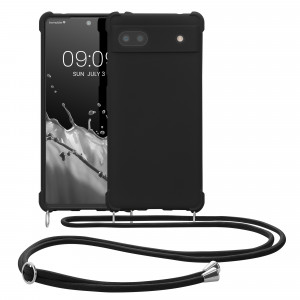 Husa Kwmobile pentru Google Pixel 6a, Silicon, Negru, 58567.01 - Img 2