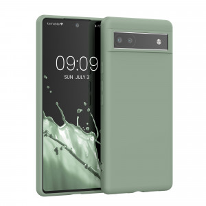 Husa kwmobile pentru Google Pixel 6a, Silicon, Verde, 57799.172 - Img 1
