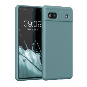 Husa Kwmobile pentru Google Pixel 6a, Verde inchis, Silicon, KWM000015FZ044C - Img 1