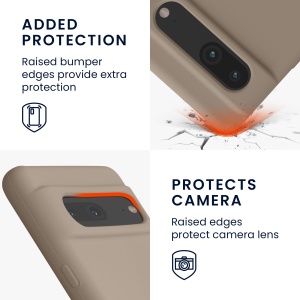 Husa Kwmobile pentru Google Pixel 7, Bej, Silicon, KWM0000171I041C - Img 3