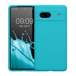 Husa Kwmobile pentru Google Pixel 7a, Albastru deschis, Silicon, KWM000019YE025C - Img 2