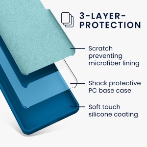 Husa Kwmobile pentru Google Pixel 7a, Albastru, Silicon, KWM000019YE026C - Img 5