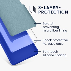 Husa Kwmobile pentru Google Pixel 7a, Albastru, Silicon, KWM000019YE044C - Img 5