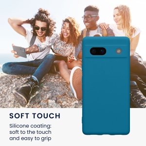 Husa Kwmobile pentru Google Pixel 7a, Albastru, Silicon, KWM000019YF027C - Img 3