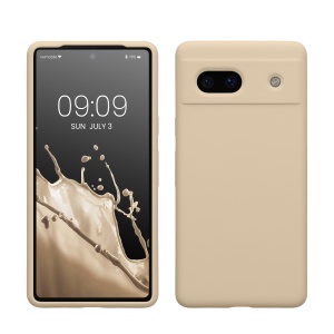 Husa Kwmobile pentru Google Pixel 7a, Crem, Silicon, KWM000019YE013C - Img 1
