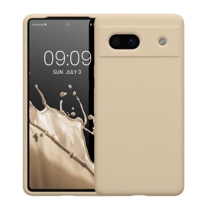 Husa Kwmobile pentru Google Pixel 7a, Crem, Silicon, KWM000019YE013C - Img 2