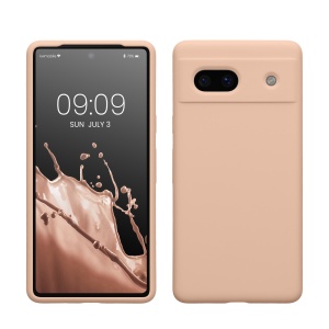 Husa Kwmobile pentru Google Pixel 7a, Crem, Silicon, KWM000019YE043C - Img 1