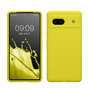 Husa Kwmobile pentru Google Pixel 7a, Galben, Silicon, KWM000019YE015C - Img 1