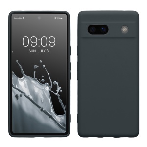 Husa Kwmobile pentru Google Pixel 7a, Gri inchis, Silicon, KWM000019YF019C - Img 1