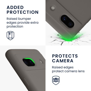 Husa Kwmobile pentru Google Pixel 7a, Gri, Silicon, KWM000019YE021C - Img 3