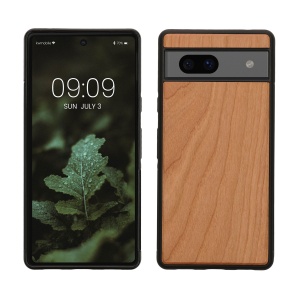 Husa Kwmobile pentru Google Pixel 7a, Maro, Lemn, KWM000019YJ002C - Img 1