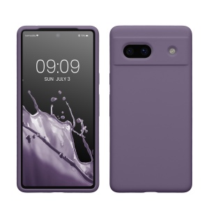 Husa Kwmobile pentru Google Pixel 7a, Mov inchis, Silicon, KWM000019YE031C - Img 1