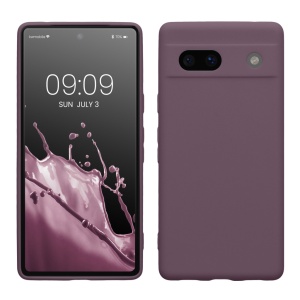 Husa Kwmobile pentru Google Pixel 7a, Mov, Silicon, KWM000019YF022C - Img 1