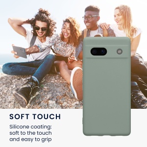 Husa Kwmobile pentru Google Pixel 7a, Verde, Silicon, KWM000019YF035C - Img 3