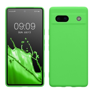 Husa Kwmobile pentru Google Pixel 7a, Verde, Silicon, KWM000019YF042C - Img 1