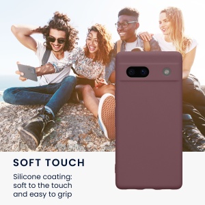 Husa Kwmobile pentru Google Pixel 7a, Visiniu, Silicon, KWM000019YF025C - Img 3