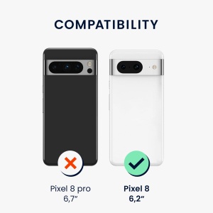 Husa Kwmobile pentru Google Pixel 8, Alb, Silicon, KWM0000208L022C - Img 6