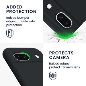 Husa Kwmobile pentru Google Pixel 8a, Albastru inchis, Silicon, KWM000020KQ026C - Img 4