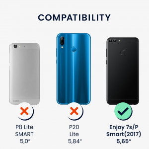 Husa kwmobile pentru Huawei P Smart (2017), Silicon, Gri, 44431.232 - Img 2