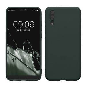 Husa Kwmobile pentru Huawei P20, Verde inchis, Silicon, KWM000008PX014C - Img 1
