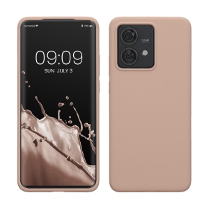 Husa Kwmobile pentru Motorola Edge 40 Neo, Roz deschis, Silicon, KWM000022NV005C - Img 1