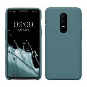 Husa Kwmobile pentru OnePlus 6, Verde deschis, Silicon, KWM0000099A035C - Img 1