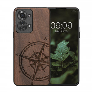 Husa Kwmobile pentru OnePlus Nord 2T, Lemn, Maro, 58767.01 - Img 2