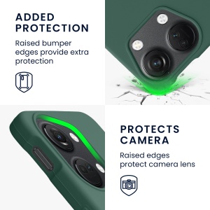 Husa Kwmobile pentru OnePlus Nord 3 5G, Verde, Silicon, 61766.166 - Img 3