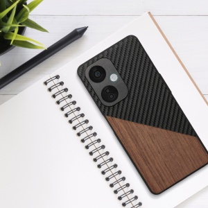 Husa Kwmobile pentru OnePlus Nord CE 3 Lite/Nord N30, Maro/Negru, Lemn, KWM000022NR001C - Img 6