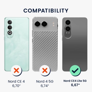Husa Kwmobile pentru OnePlus Nord CE4 Lite, Negru, Silicon, KWM000022UZ001C - Img 6