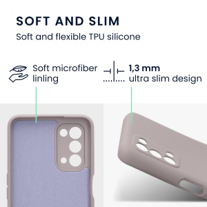 Husa Kwmobile pentru OPPO A74 5G/A54 5G, Mov, Silicon, KWM0000157U019C - Img 5