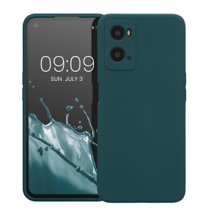Husa kwmobile pentru OPPO A76, Silicon, Albastru, 59147.57 - Img 2
