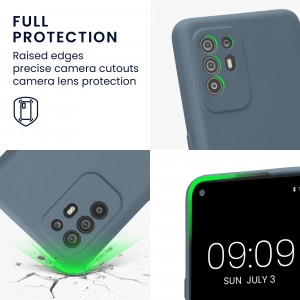 Husa kwmobile pentru OPPO A94 5G, Silicon, Gri, 58332.12 - Img 4